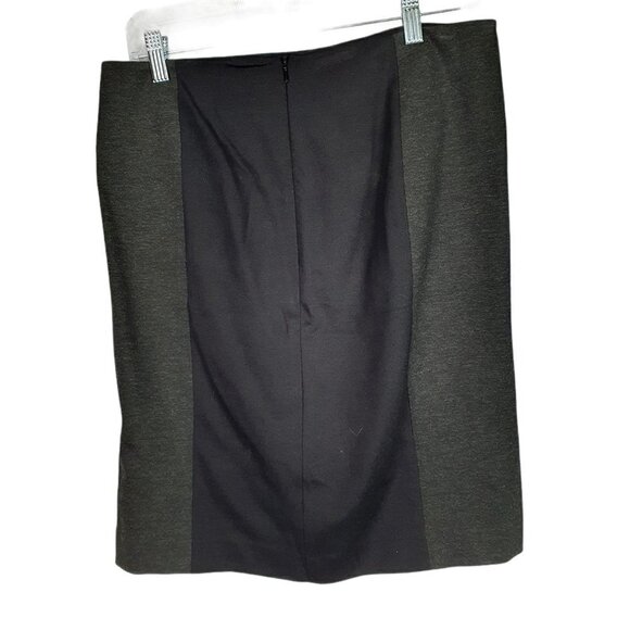 Halogen Gray Black Stretch Ponte Knit Pencil Skirt - Picture 2 of 5